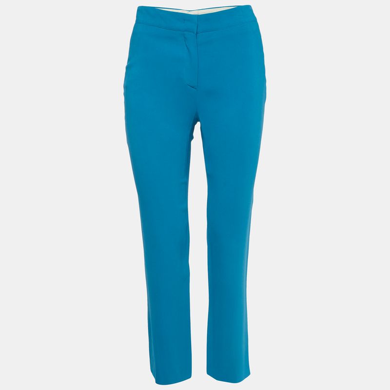 Prada Blue Crepe Trousers L